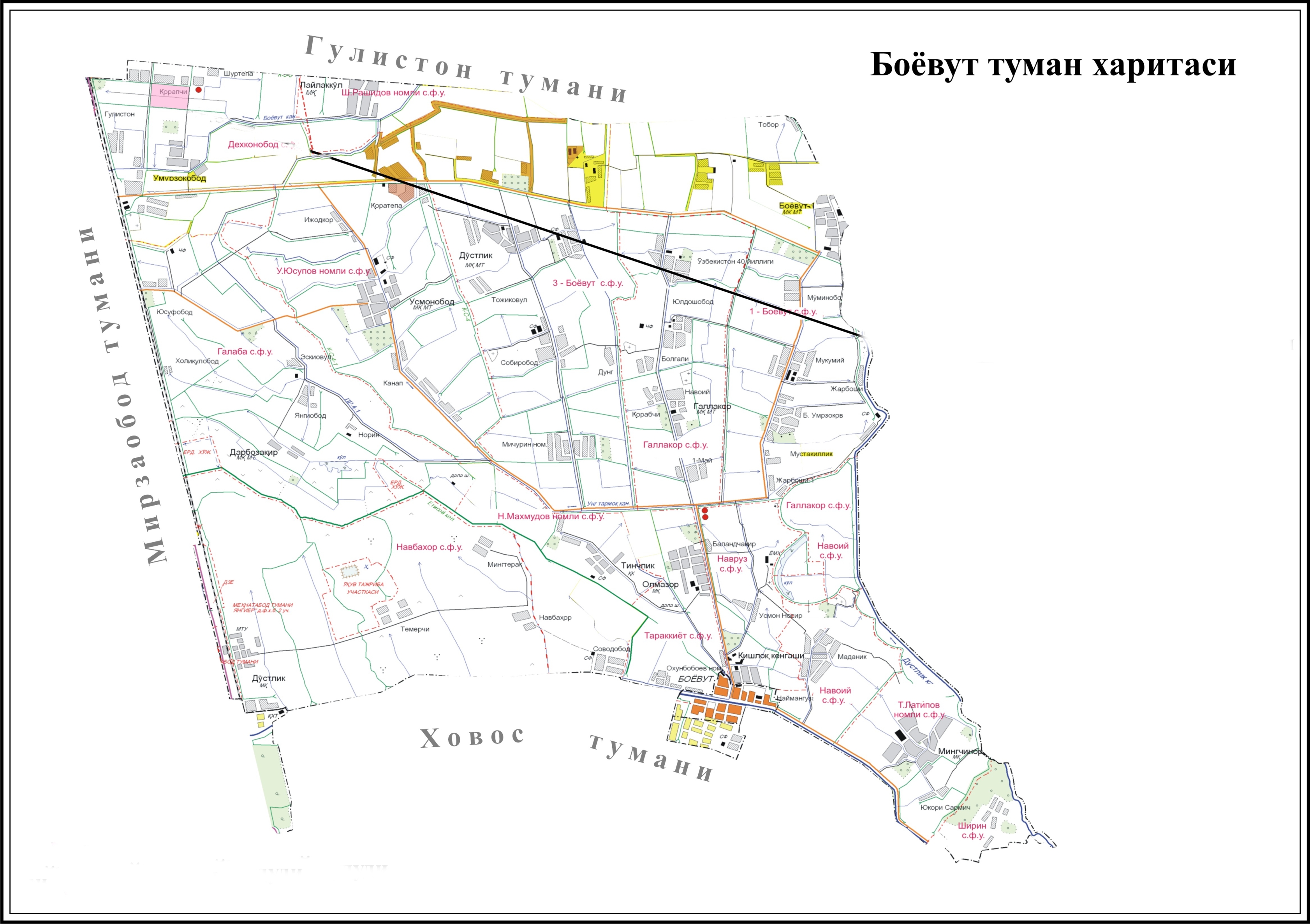 Узбекистан город гулистан карта